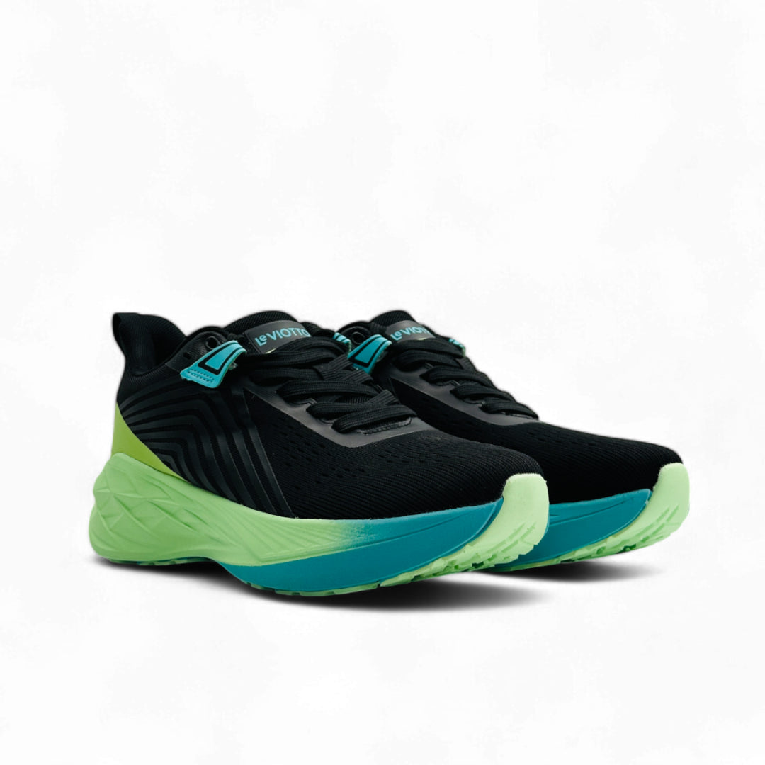 Pro Men's Running Shoes  Black/Lime