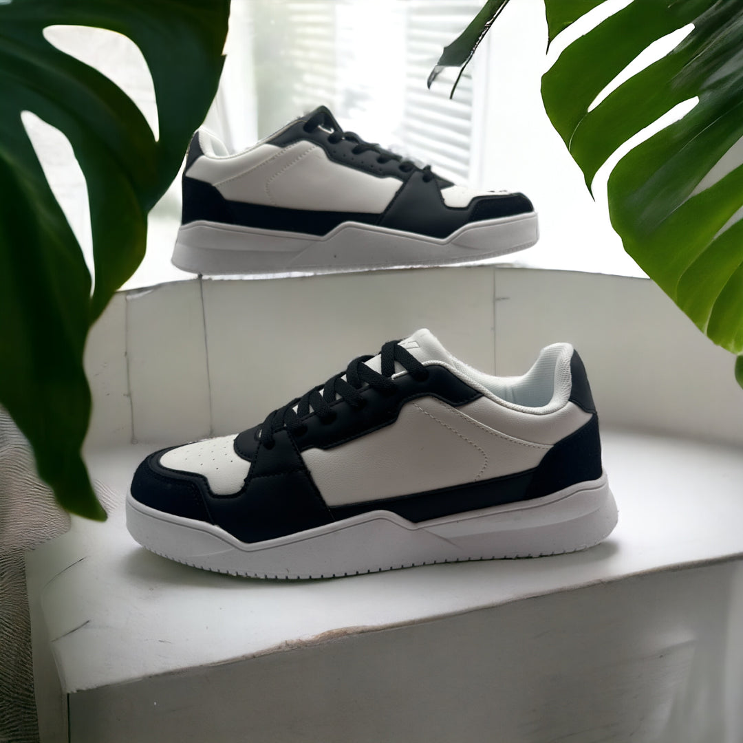 Black and white sneakers for men online