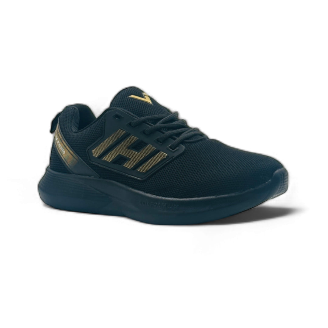 UrbanStrides Men's Sneakers Black&Gold