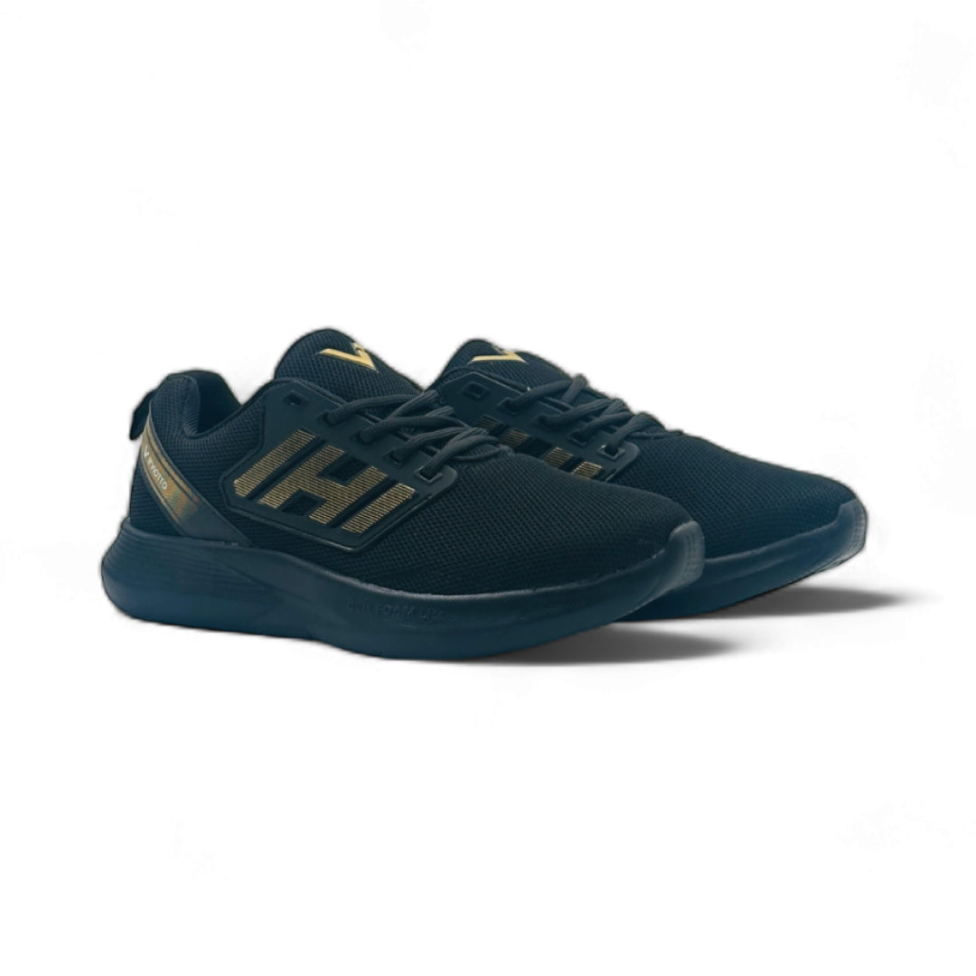 UrbanStrides Men's Sneakers Black&Gold